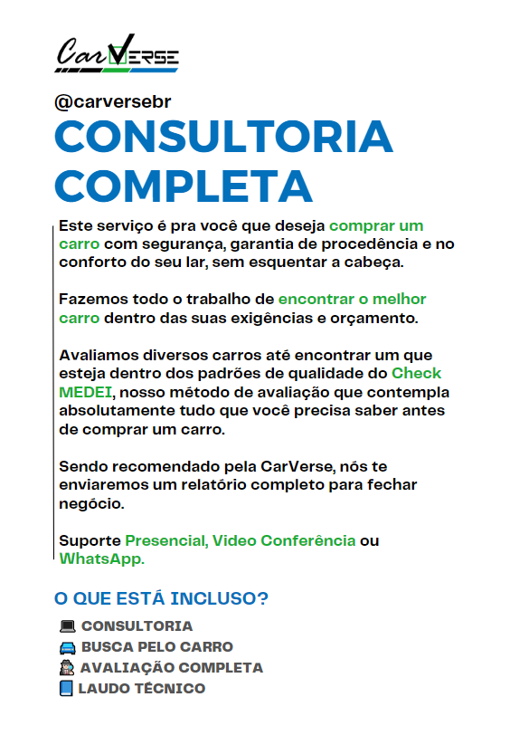 Consultoria completa da CarVerse BR