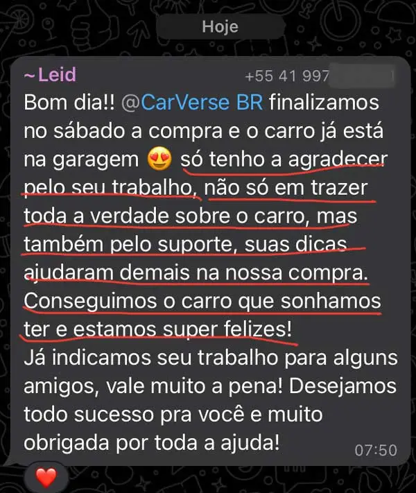 vistoria transparente e que realiza sonhos