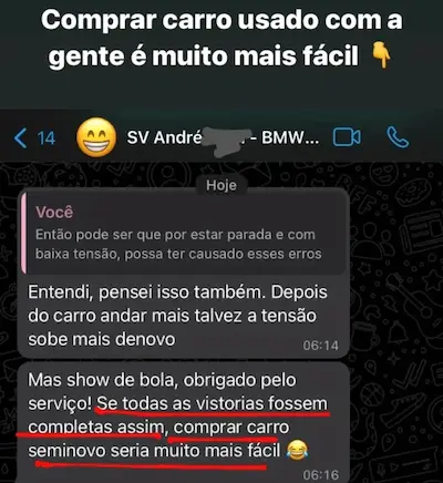 feedback cliente carverse: Comprar usado com a carverse é muito mais fácil.