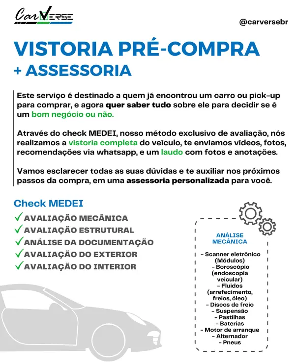 vistoria pre compra carverse