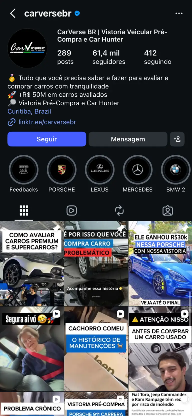 instagram da carversebr